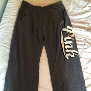 Used VS Pink grey sweatpants